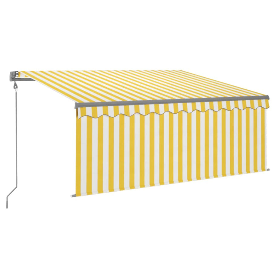 Luifel Automatisch Met Gordijn Led Windsensor 3X2,5 M 3 x 2.5 m