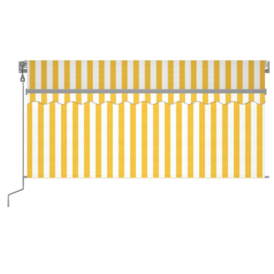 Luifel Automatisch Met Gordijn Led Windsensor 3X2,5 M 3 x 2.5 m