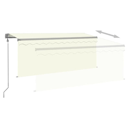 Luifel Automatisch Rolgordijn Led Windsensor 3,5X2,5 M 3.5 x 2.5 m