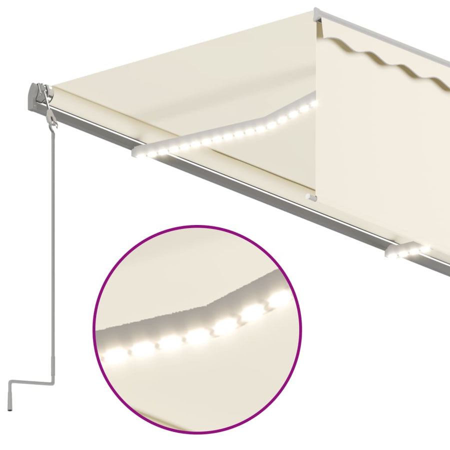 Luifel Automatisch Rolgordijn Led Windsensor 3,5X2,5 M 3.5 x 2.5 m