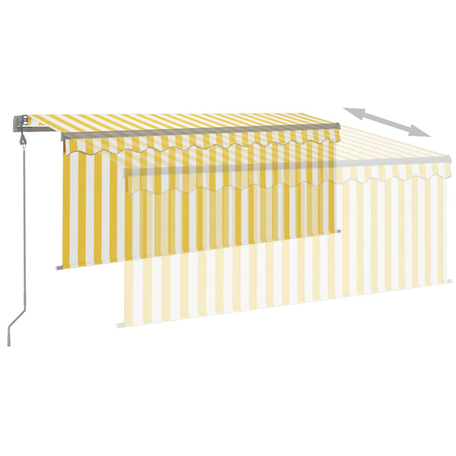 Luifel Automatisch Rolgordijn Led Windsensor 3,5X2,5 M 3.5 x 2.5 m