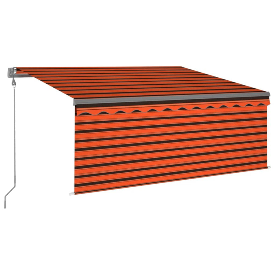 Luifel Met Rolgordijn, Led En Windsensor 3,5X2,5 M 3.5 x 2.5 m