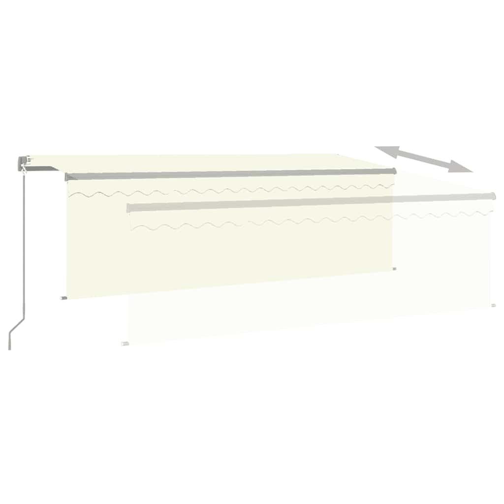 Luifel Handmatig Uittrekbaar Met Rolgordijn 4,5X3 M Kleur 4.5 x 3 m