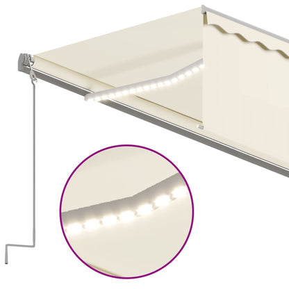 Luifel Handmatig Uittrekbaar Met Rolgordijn En Led 6 x 3 m