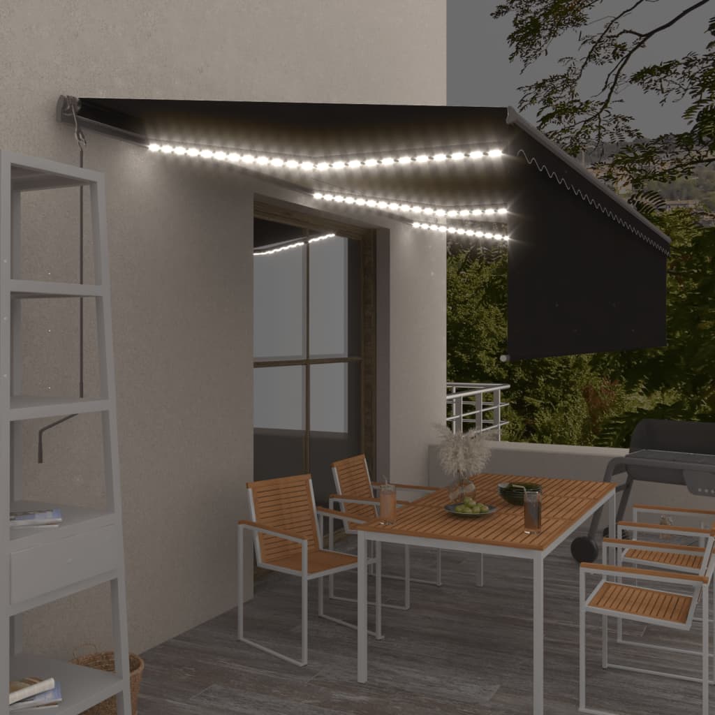 Luifel Automatisch Rolgordijn Led Windsensor 6 x 3 m