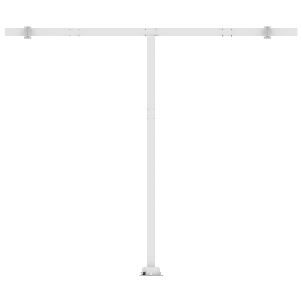 Luifel vrijstaand handmatig uittrekbaar 300x250 cm crèmekleurig