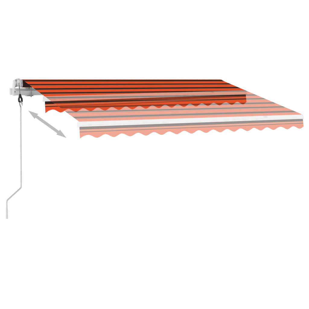 Luifel Vrijstaand Automatisch Oranje En Bruin 300 x 250 cm Multikleur
