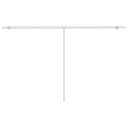 Luifel vrijstaand handmatig uittrekbaar 450x300 cm crèmekleurig