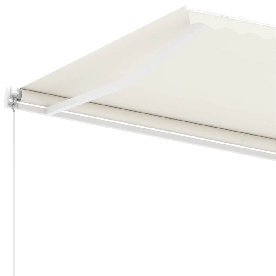 Luifel vrijstaand handmatig uittrekbaar 600x300 cm crèmekleurig