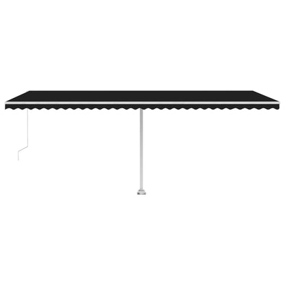 Luifel Vrijstaand Handmatig Uittrekbaar 600X300 Cm Antraciet 600 x 300 cm