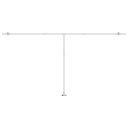 Luifel Handmatig Uittrekbaar Met Led 600X300 Cm Geel En Wit 600 x 300 cm