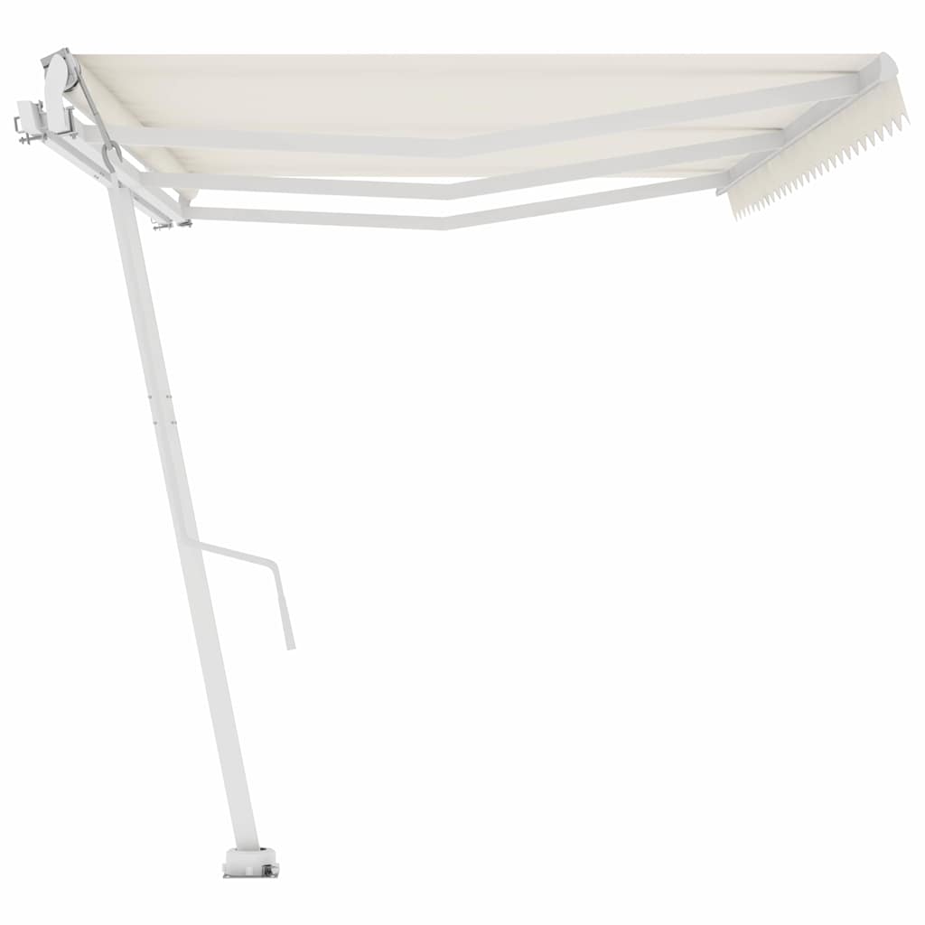 Luifel vrijstaand automatisch 600x300 cm crèmekleurig