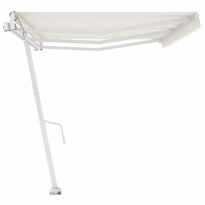 Luifel vrijstaand automatisch 600x300 cm crèmekleurig