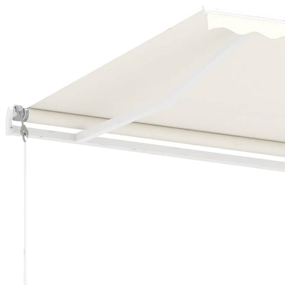 Luifel vrijstaand automatisch 600x300 cm crèmekleurig