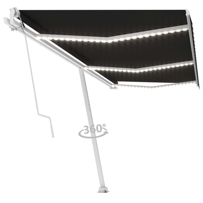 Luifel Automatisch Met Led En Windsensor 600X300 Cm Antraciet 600 x 300 cm