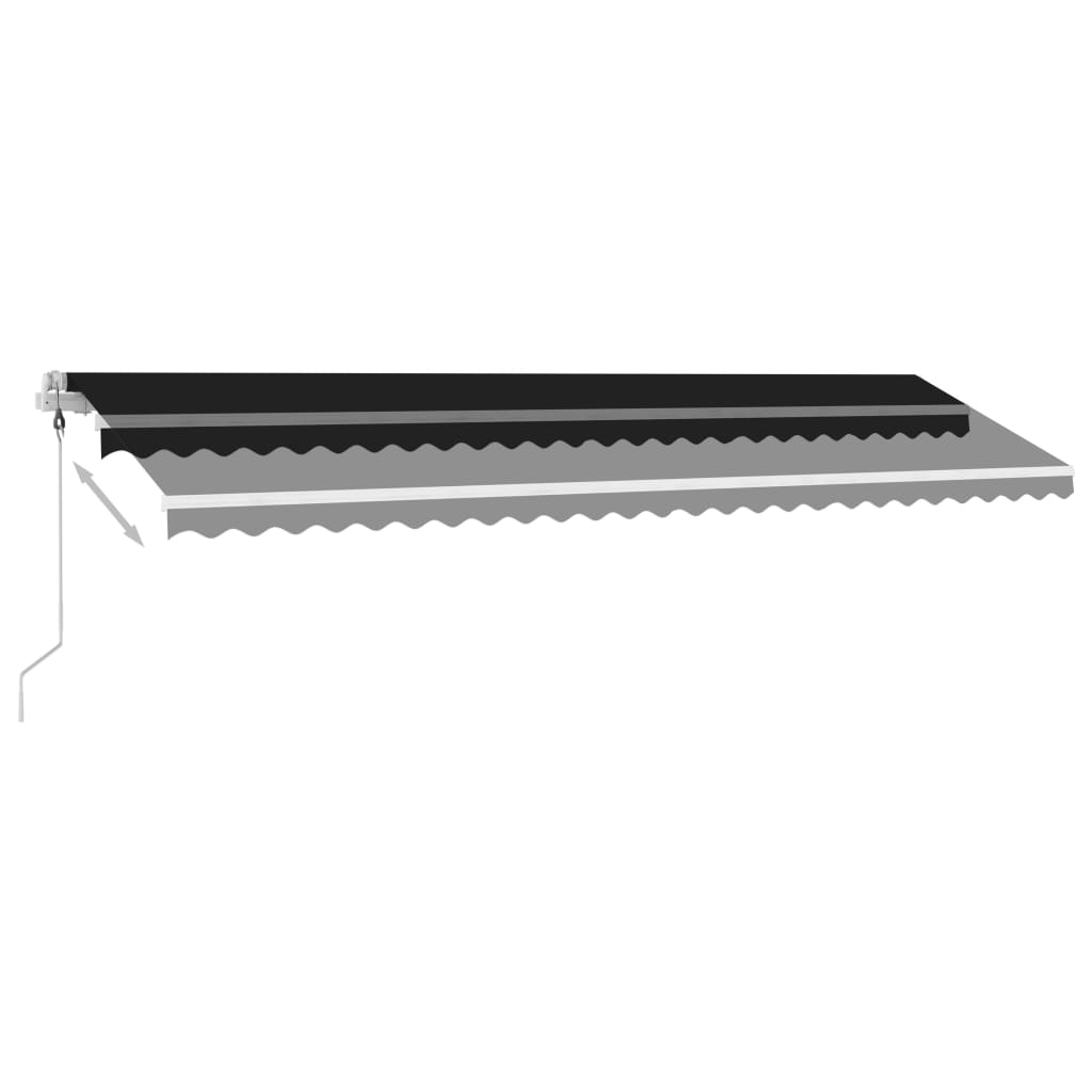 Luifel Automatisch Met Led En Windsensor 600X300 Cm Antraciet 600 x 300 cm