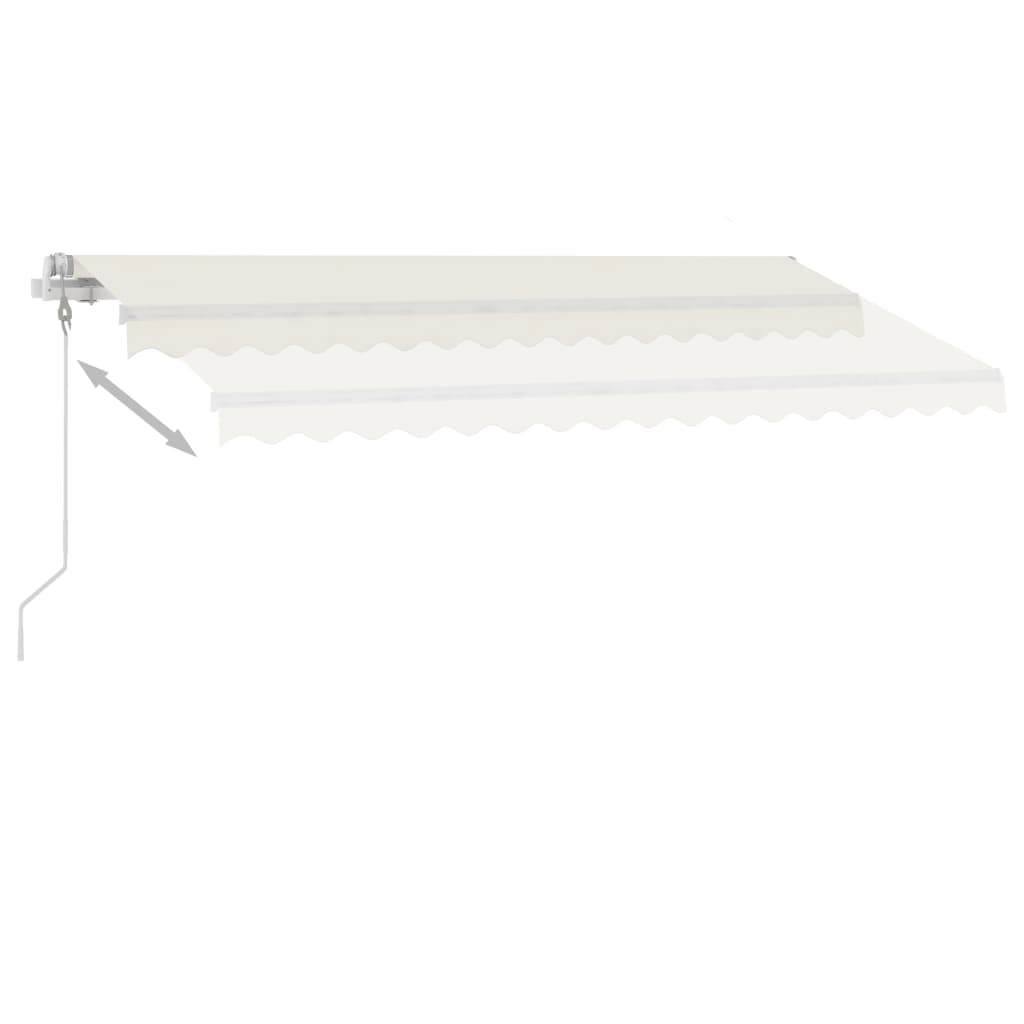 Luifel Vrijstaand Automatisch Kleurig 400 x 350 cm Crème