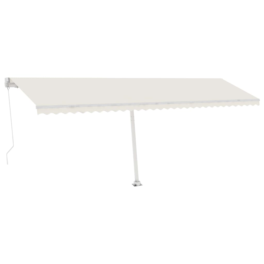 Luifel Vrijstaand Handmatig Uittrekbaar 600X350 Cm Crèmekleurig