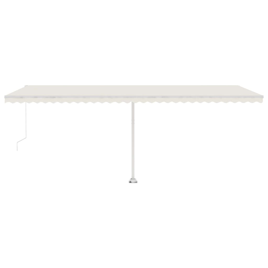 Luifel Vrijstaand Handmatig Uittrekbaar 600X350 Cm Crèmekleurig