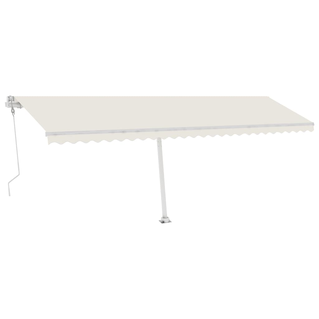 Luifel vrijstaand automatisch 600x350 cm crèmekleurig