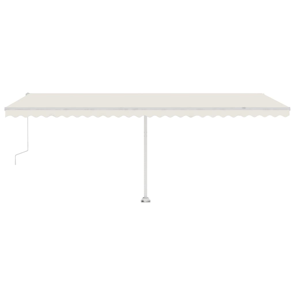 Luifel vrijstaand automatisch 600x350 cm crèmekleurig