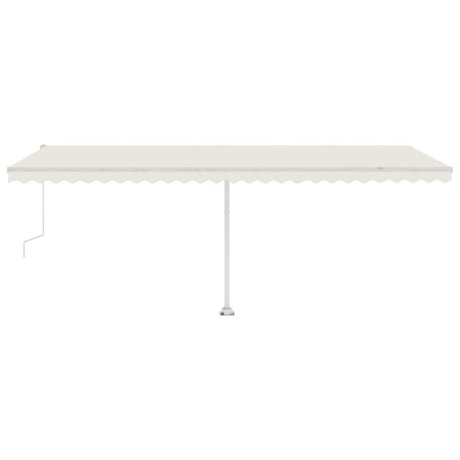 Luifel vrijstaand automatisch 600x350 cm crèmekleurig