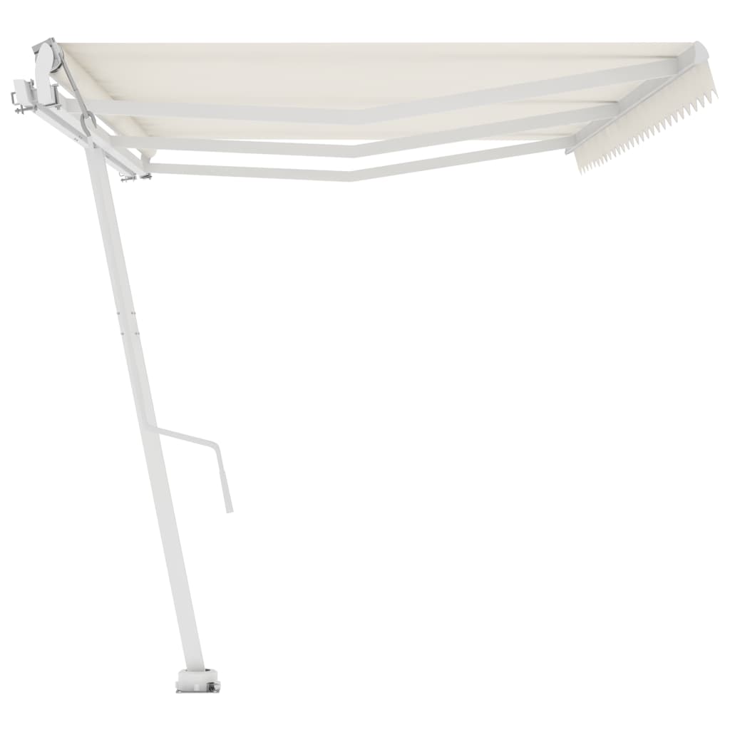 Luifel vrijstaand automatisch 600x350 cm crèmekleurig