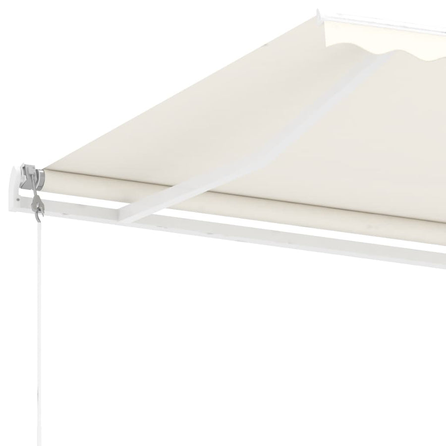 Luifel vrijstaand automatisch 600x350 cm crèmekleurig
