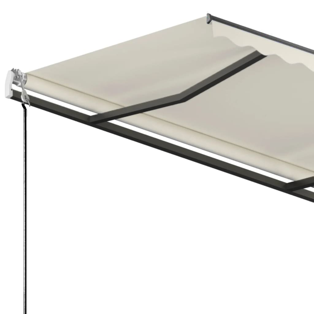 Luifel Vrijstaand Handmatig Uittrekbaar Kleurig 300 x 250 cm Crème
