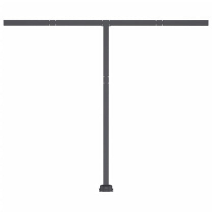 Luifel Handmatig Uittrekbaar Met Led 300 x 250 cm Geel en wit