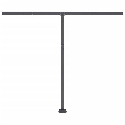 Luifel Handmatig Uittrekbaar Met Led 350 x 250 cm Geel en wit