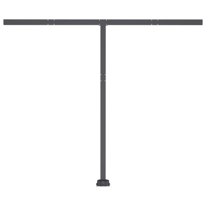 Luifel Handmatig Uittrekbaar Met Led Kleur 350 x 250 cm Antraciet