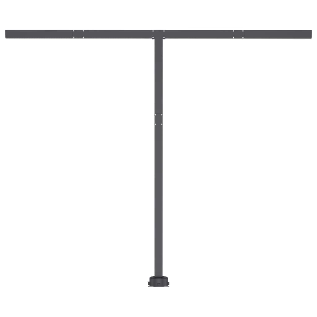 Luifel Handmatig Uittrekbaar Met Led Oranje En Bruin 350 x 250 cm Multikleur