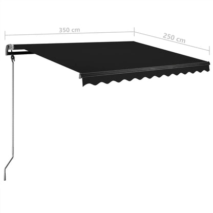 Luifel Vrijstaand Automatisch Kleurig 350 x 250 cm Antraciet