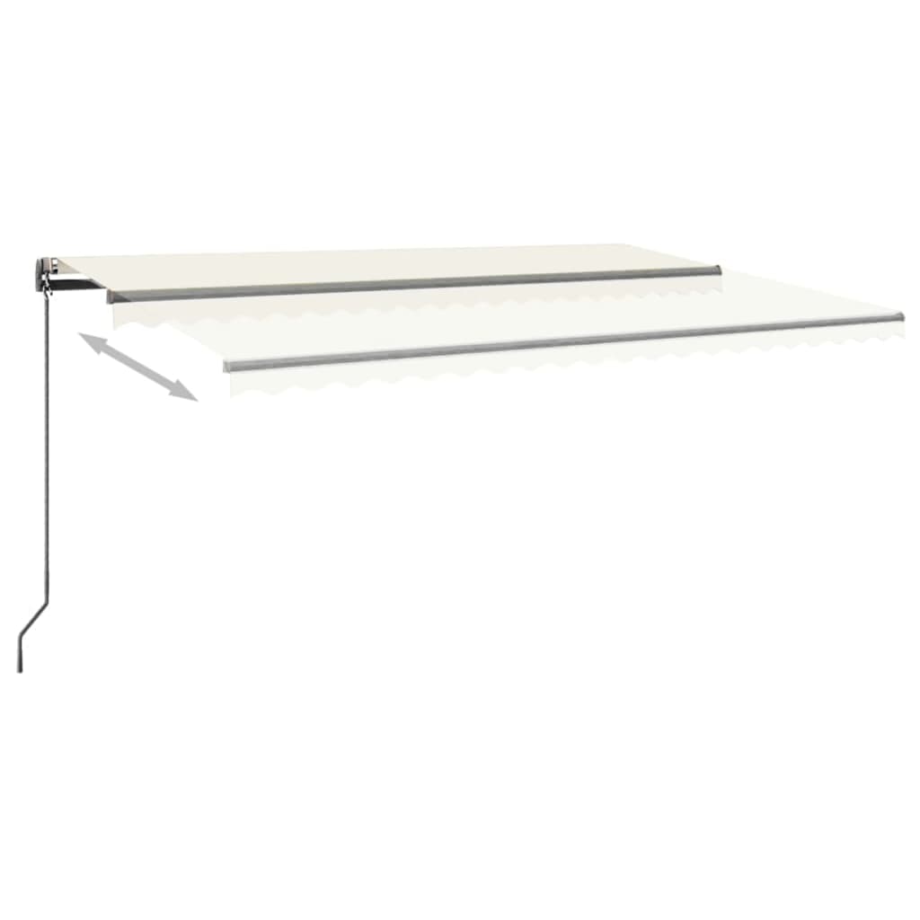Luifel Automatisch Met Led En Windsensor Kleur 500 x 300 cm Crème