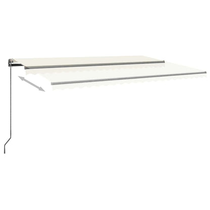 Luifel Automatisch Met Led En Windsensor Kleur 500 x 300 cm Crème