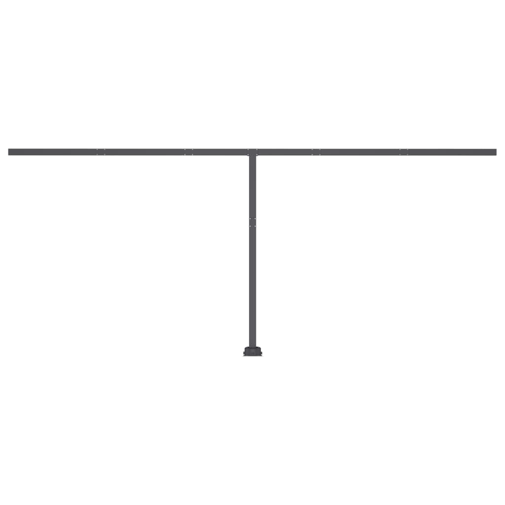 Luifel Automatisch Met Led Windsensor Oranje Bruin 600 x 300 cm Multikleur