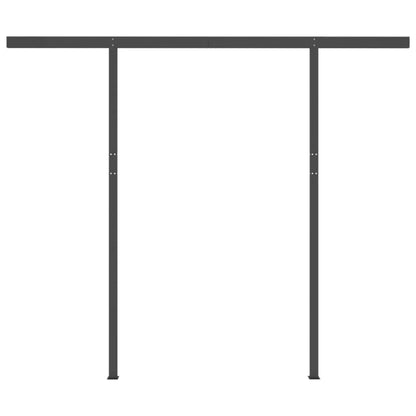 Luifel Handmatig Uittrekbaar Met Led 3X2,5 M Kleurig 3 x 2.5 m Crème