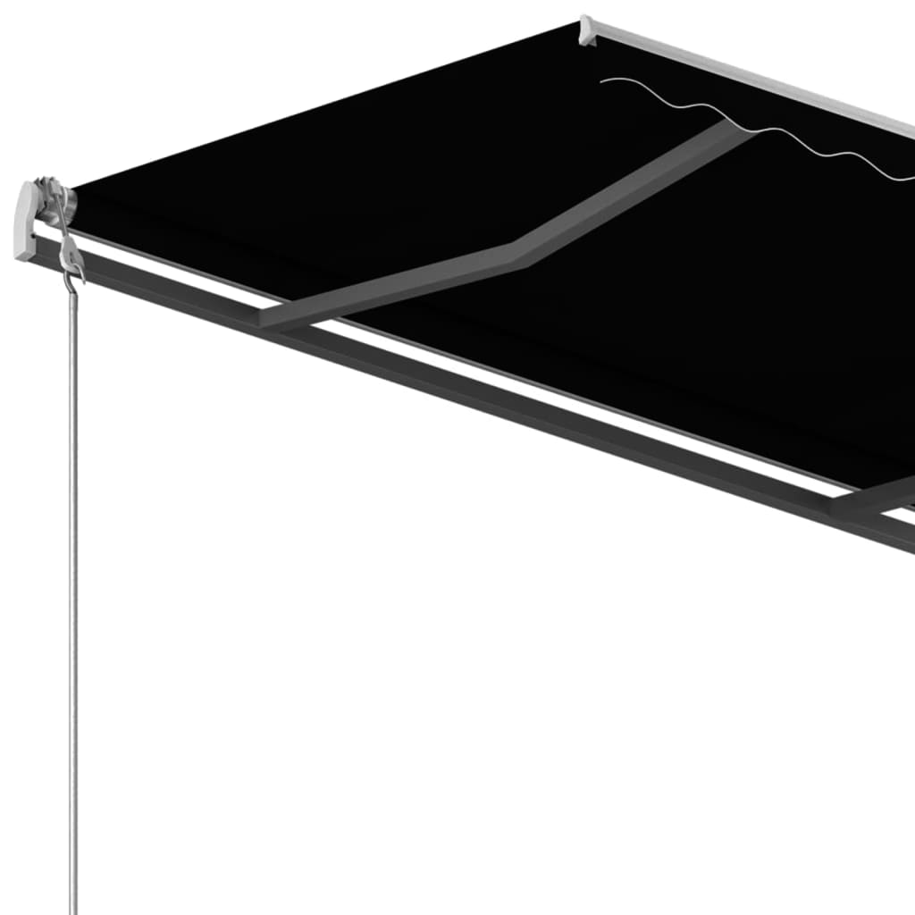 Luifel Automatisch Uittrekbaar Met Palen 3X2,5 M Kleur 3 x 2.5 m Antraciet