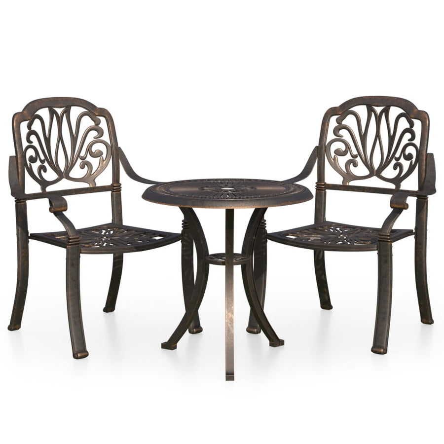 Bistroset Gietaluminium Kleurig Brons