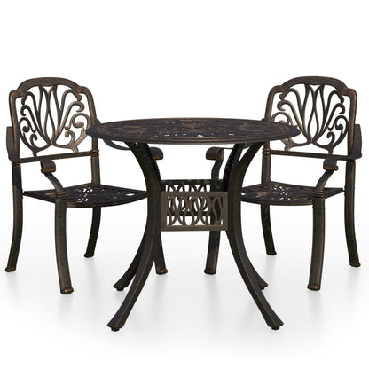 3-Delige Bistroset Gietaluminium Kleurig 2