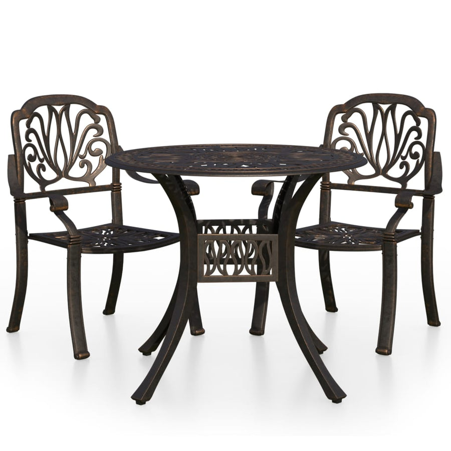 3-Delige Bistroset Gietaluminium Kleurig 2