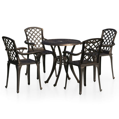 -Delige Bistroset Gietaluminium Kleurig 5 Brons