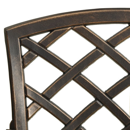 Bistroset gietaluminium kleurig 5 Brons