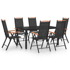 Tuinset aluminium zwart