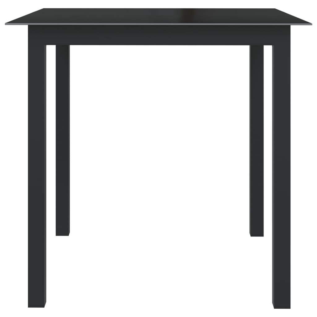 -Delige Tuinset Aluminium Antracietkleurig 5