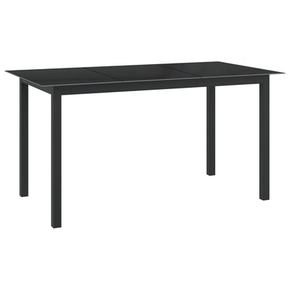 -Delige Tuinset Aluminium Antracietkleurig 7