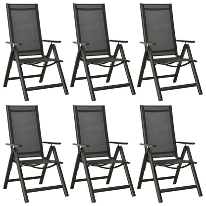-Delige Tuinset Aluminium Antracietkleurig 7