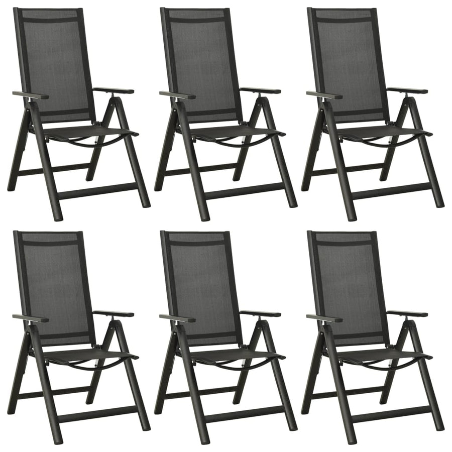 -Delige Tuinset Aluminium Antracietkleurig 7