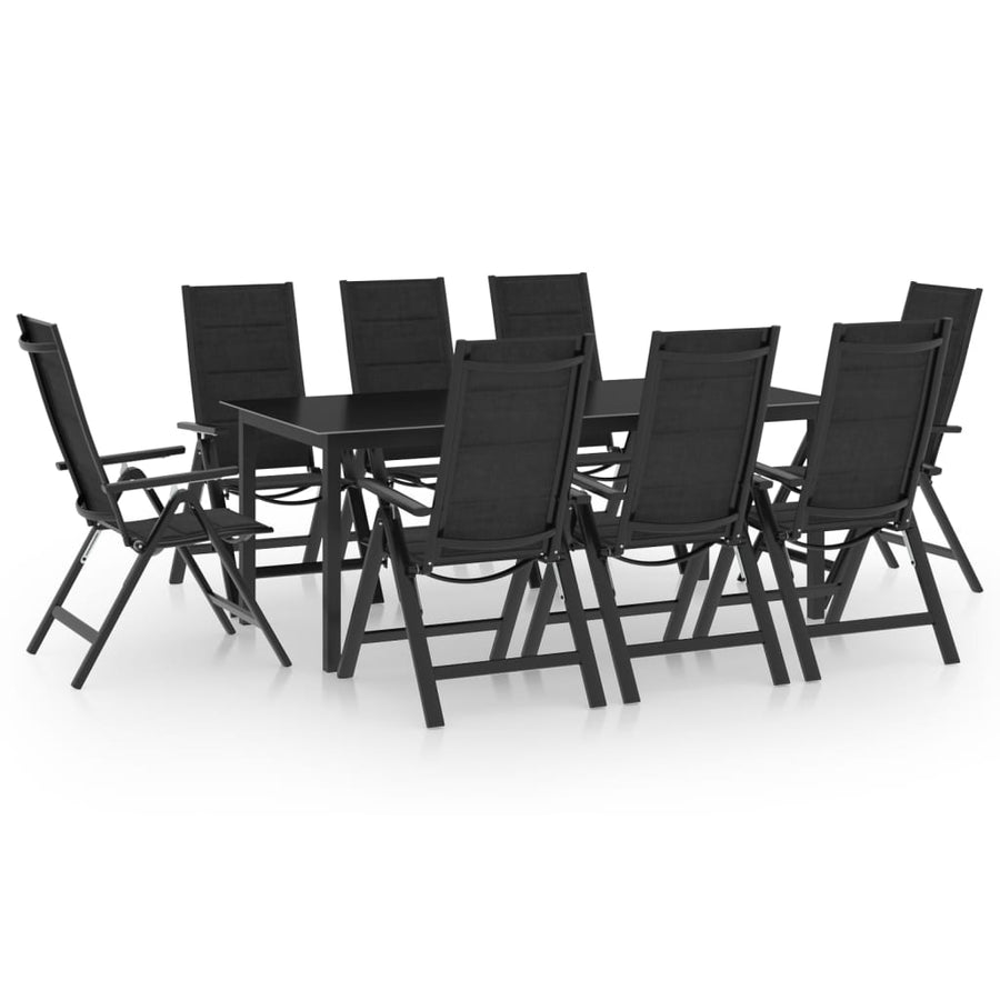 9-Delige Tuinset Aluminium Antracietkleurig 8
